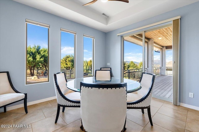 904 Daybreak Dr, Prescott, AZ 86303 - dining space with healthy amount of natural light, light tile patterned flooring, and baseboards