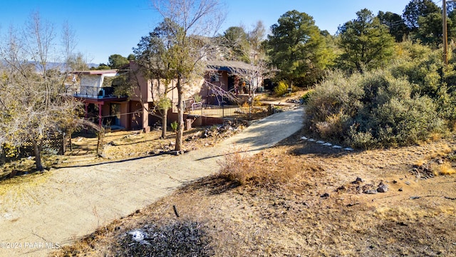 exterior space featuring fence