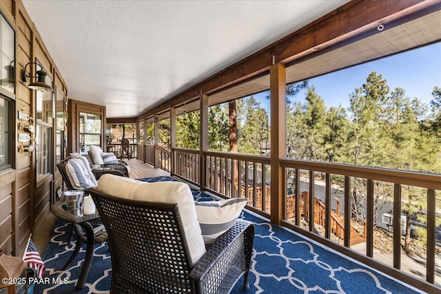 view of sunroom / solarium