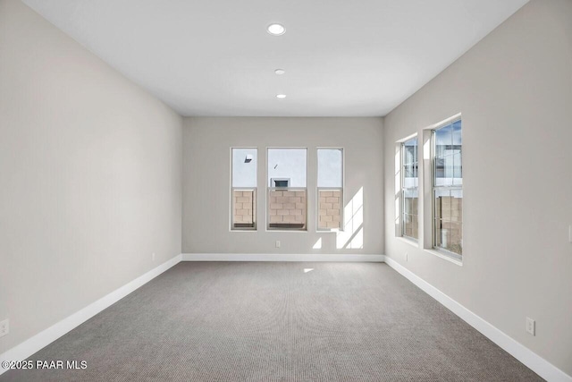 unfurnished room featuring a healthy amount of sunlight and carpet