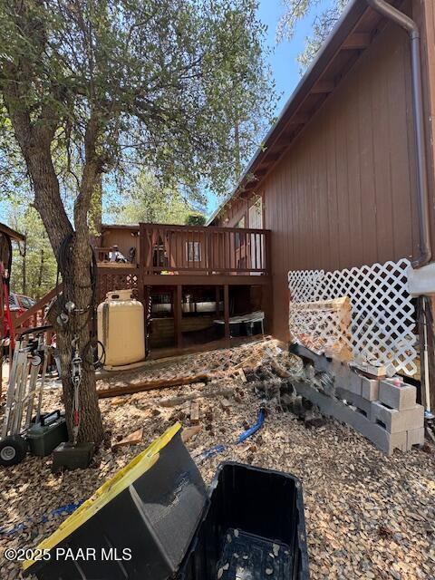 1696 W Linger Ln, Prescott, AZ 86303 - view of property exterior with a deck
