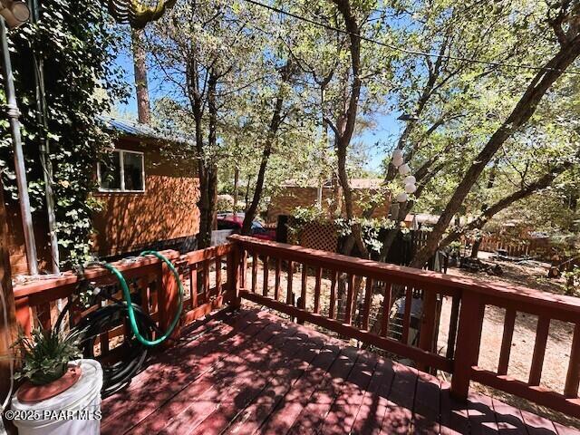 1696 W Linger Ln, Prescott, AZ 86303 - view of wooden terrace