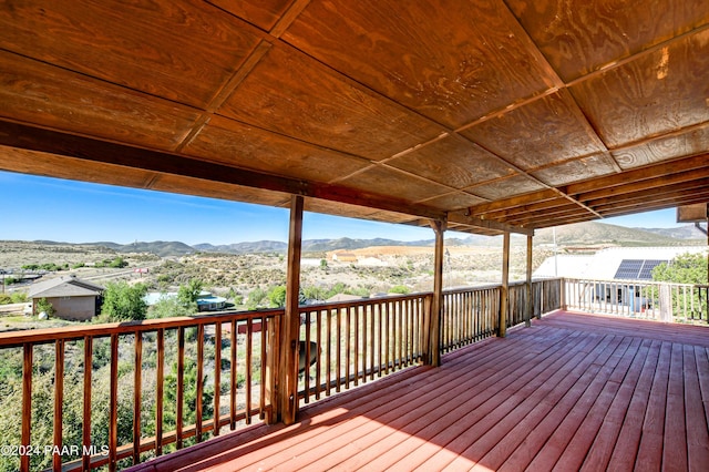 2570 S Colina Ln, Dewey-Humboldt, AZ 86329 - wooden deck with a mountain view