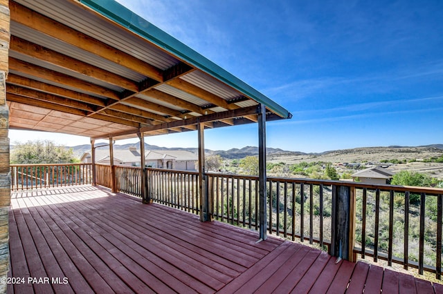 2570 S Colina Ln, Dewey-Humboldt, AZ 86329 - wooden deck with a mountain view