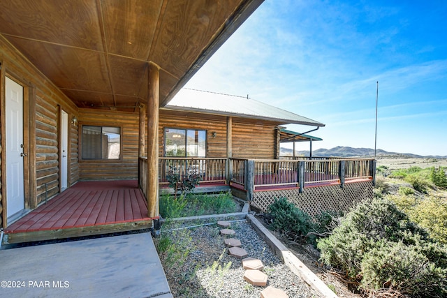 2570 S Colina Ln, Dewey-Humboldt, AZ 86329 - wooden deck with a mountain view