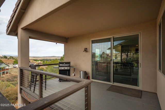 10550 E Cumberland Ct, Dewey-Humboldt, AZ 86327 - balcony featuring a grill