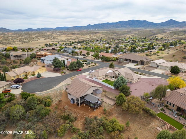10550 E Cumberland Ct, Dewey-Humboldt, AZ 86327 - birds eye view of property with a mountain view and a residential view