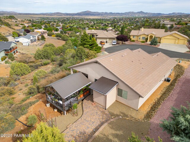 10550 E Cumberland Ct, Dewey-Humboldt, AZ 86327 - drone / aerial view featuring a residential view and a mountain view