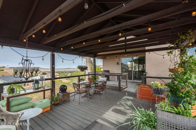 10550 E Cumberland Ct, Dewey-Humboldt, AZ 86327 - deck with outdoor dining area