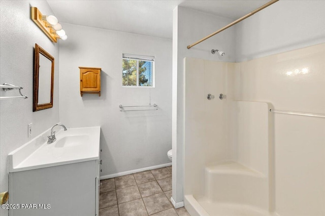 20249 E Prickly Pear Dr, Mayer, AZ 86333 - full bath featuring vanity, tile patterned floors, and a shower