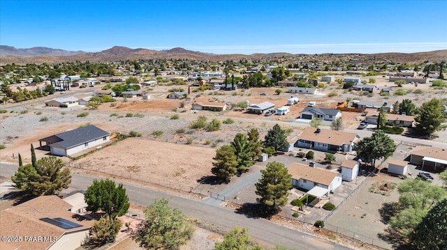 20249 E Prickly Pear Dr, Mayer, AZ 86333 - aerial perspective of suburban area featuring mountains and a desert landscape