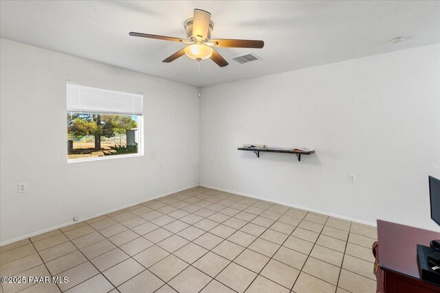 20249 E Prickly Pear Dr, Mayer, AZ 86333 - empty room with ceiling fan and a smoke detector