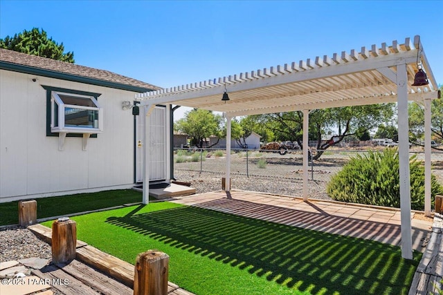 20249 E Prickly Pear Dr, Mayer, AZ 86333 - view of yard featuring a pergola