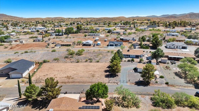 20249 E Prickly Pear Dr, Mayer, AZ 86333 - aerial view of residential area featuring a mountainous background and a desert landscape