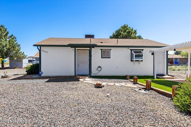20249 E Prickly Pear Dr, Mayer, AZ 86333 - rear view of house featuring a pergola
