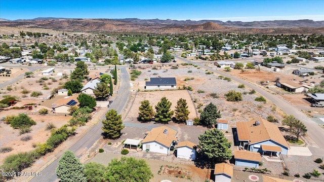 20249 E Prickly Pear Dr, Mayer, AZ 86333 - aerial perspective of suburban area featuring a mountainous background