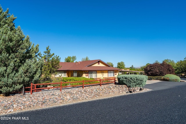 view of ranch-style home