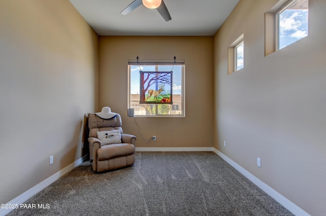 6166 E Walden Way, Prescott Valley, AZ 86314 - unfurnished room with a ceiling fan and carpet flooring
