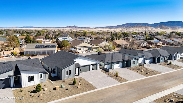 7492 E Louie Ln, Prescott Valley, AZ 86315 - drone / aerial view featuring a mountain view and a residential view