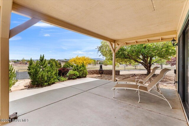 1640 W Grasshopper Ln, Chino Valley, AZ 86323 - view of patio featuring fence