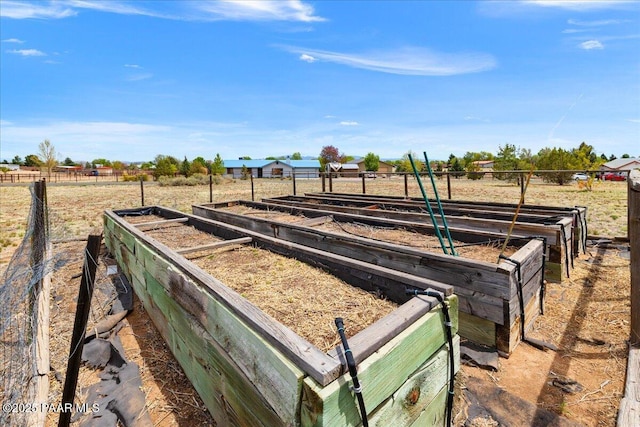 1640 W Grasshopper Ln, Chino Valley, AZ 86323 - view of yard featuring a garden, fence, and a rural view