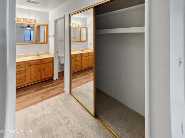410 Apache Plume Trl, Prescott, AZ 86301 - bathroom with vanity and wood finished floors