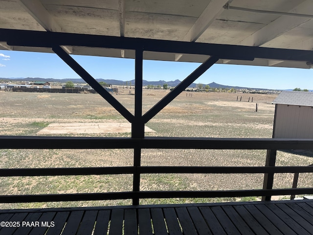 3125 W Big Chino Rd, Paulden, AZ 86334 - wooden deck with a mountain view