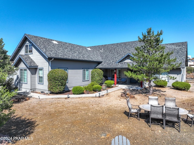 view of front of property with a patio area