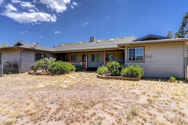 2785 W Bard Ranch Rd, Prescott, AZ 86305 - back of house with a chimney