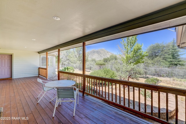 2785 W Bard Ranch Rd, Prescott, AZ 86305 - wooden deck with a mountain view