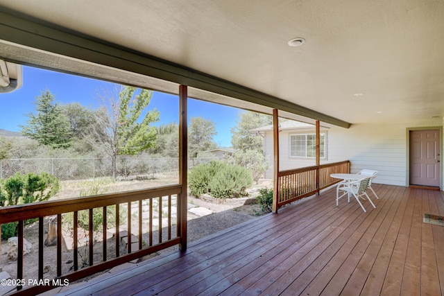 2785 W Bard Ranch Rd, Prescott, AZ 86305 - wooden deck with outdoor dining area