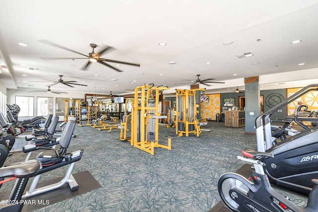 view of exercise room