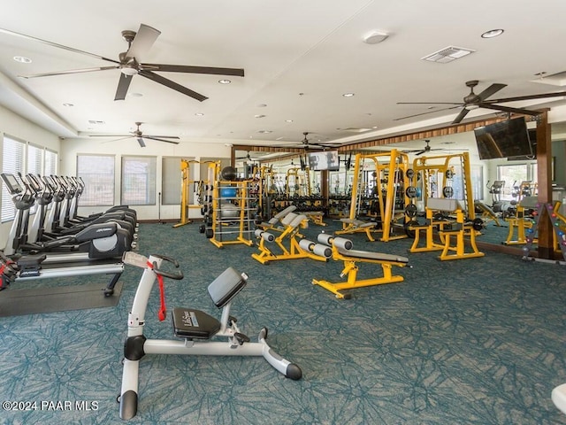 view of exercise room