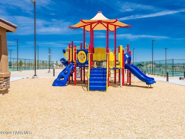 view of jungle gym