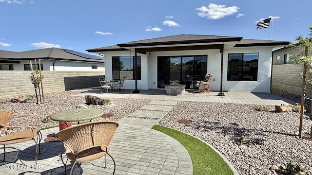 5744 E Killen Loop, Prescott Valley, AZ 86314 - back of property featuring a patio area, a fenced backyard, and stucco siding