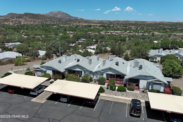 3070 Cascades Ct Unit 14C, Prescott, AZ 86301 - aerial perspective of suburban area with a mountainous background