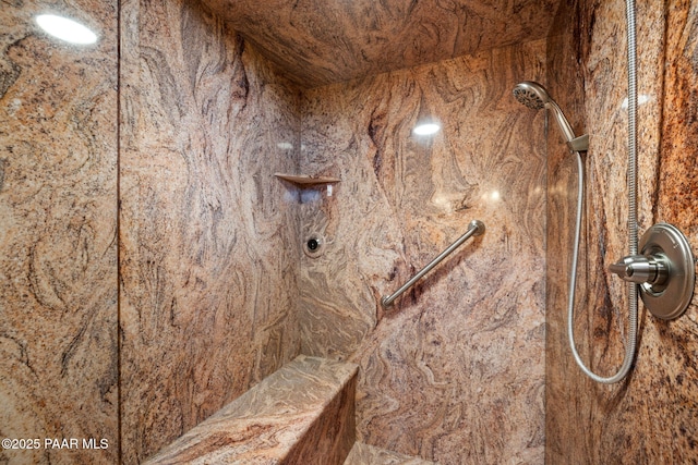 3280 Stone Cliff Ct, Prescott, AZ 86301 - bathroom featuring a marble finish shower