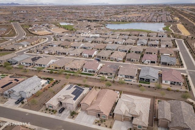 24757 N 175th Dr, Surprise, AZ 85387 - aerial overview of property's location with a water and mountain view and nearby suburban area