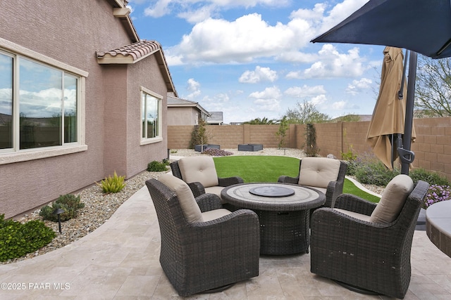 24757 N 175th Dr, Surprise, AZ 85387 - fenced backyard featuring a patio