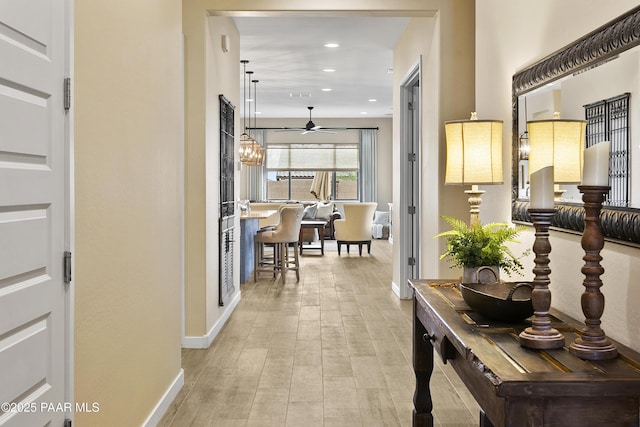 24757 N 175th Dr, Surprise, AZ 85387 - hall with wood finished floors and recessed lighting