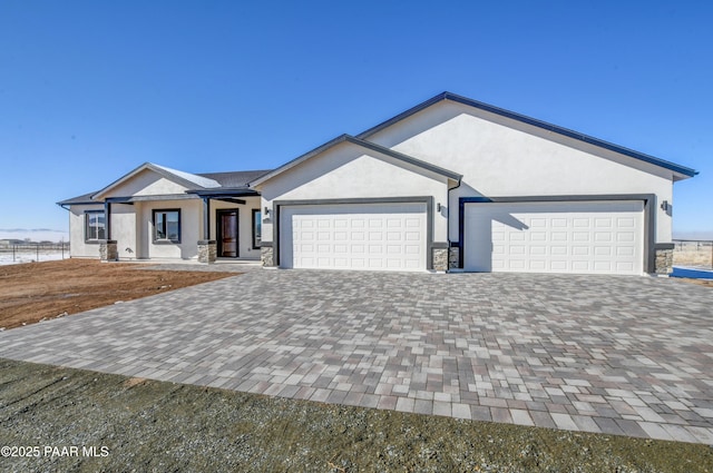 ranch-style house with a garage