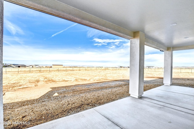view of patio / terrace with fence