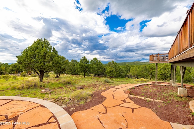 2667 N Overlook Dr, Williams, AZ 86046 - view of yard with a deck