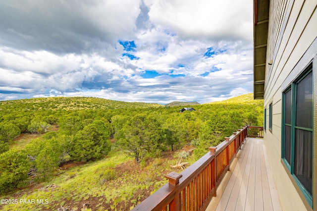 2667 N Overlook Dr, Williams, AZ 86046 - balcony with a wooded view