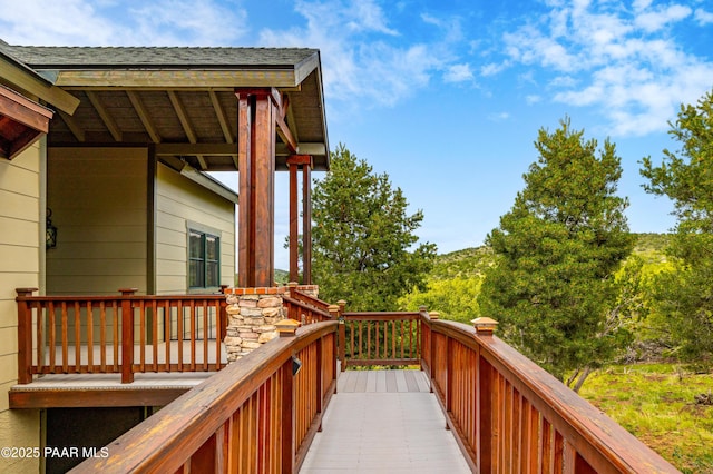 2667 N Overlook Dr, Williams, AZ 86046 - view of wooden terrace