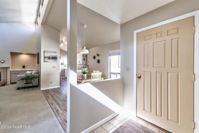 1665 Quail Run, Prescott, AZ 86303 - tiled foyer entrance with vaulted ceiling