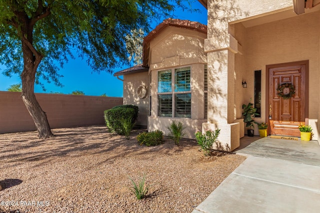 view of entrance to property