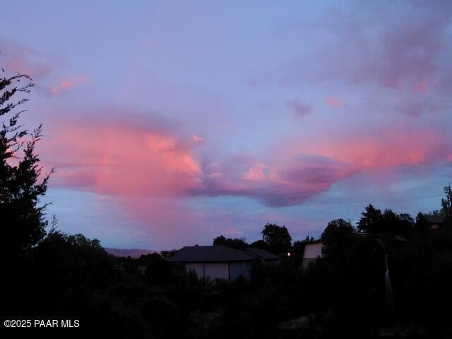 view of nature at dusk