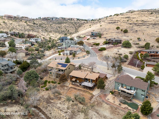 aerial view featuring a residential view