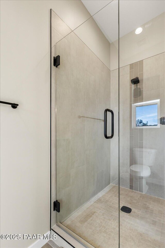 1841 N Jade Cir, Prescott, AZ 86301 - full bathroom featuring a shower stall and toilet